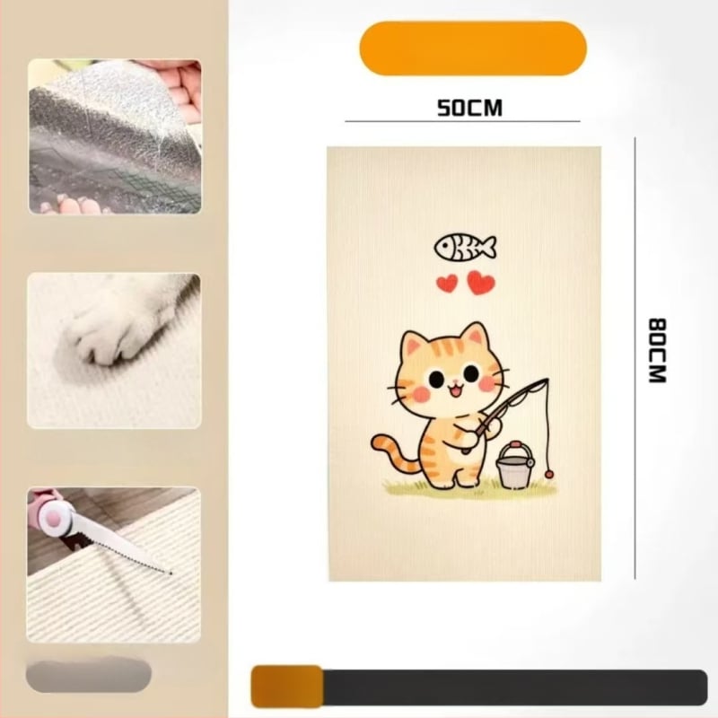 Comfortable карикатурна котешка катерушка за диван, филцова защитна повърхност, износоустойчива и многофункционална, стенна стикер-дъска, комплект 100 броя