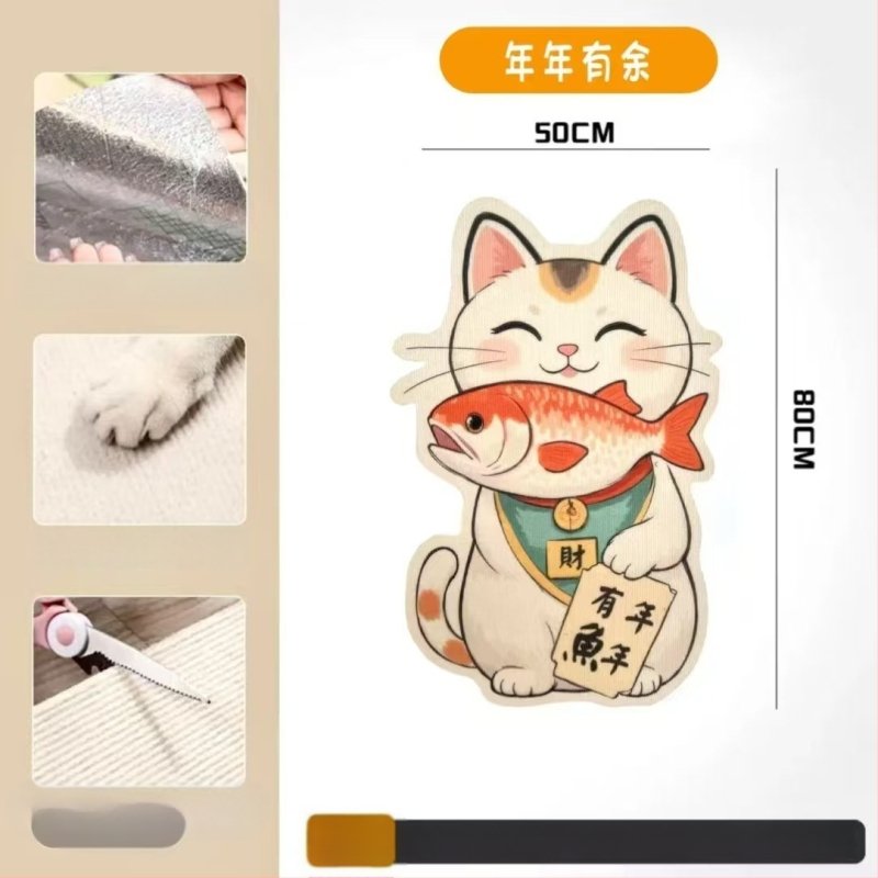 Comfortable карикатурна котешка катерушка за диван, филцова защитна повърхност, износоустойчива и многофункционална, стенна стикер-дъска, комплект 100 броя
