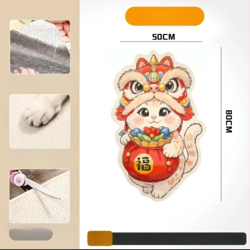 Comfortable карикатурна котешка катерушка за диван, филцова защитна повърхност, износоустойчива и многофункционална, стенна стикер-дъска, комплект 100 броя