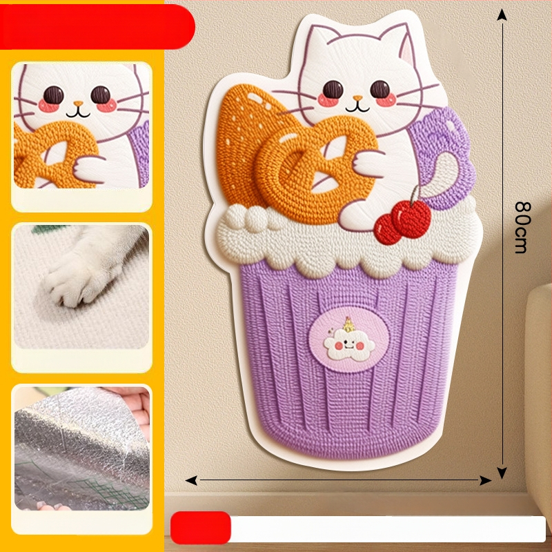 Comfortable карикатурна котешка катерушка за диван, филцова защитна повърхност, износоустойчива и многофункционална, стенна стикер-дъска, комплект 100 броя