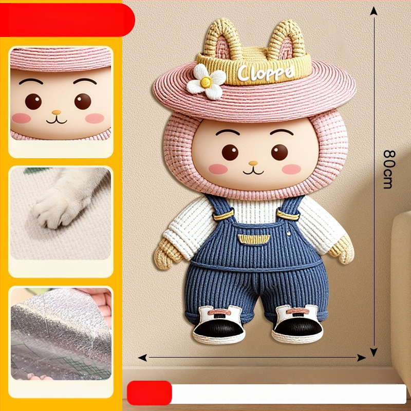 Comfortable карикатурна котешка катерушка за диван, филцова защитна повърхност, износоустойчива и многофункционална, стенна стикер-дъска, комплект 100 броя