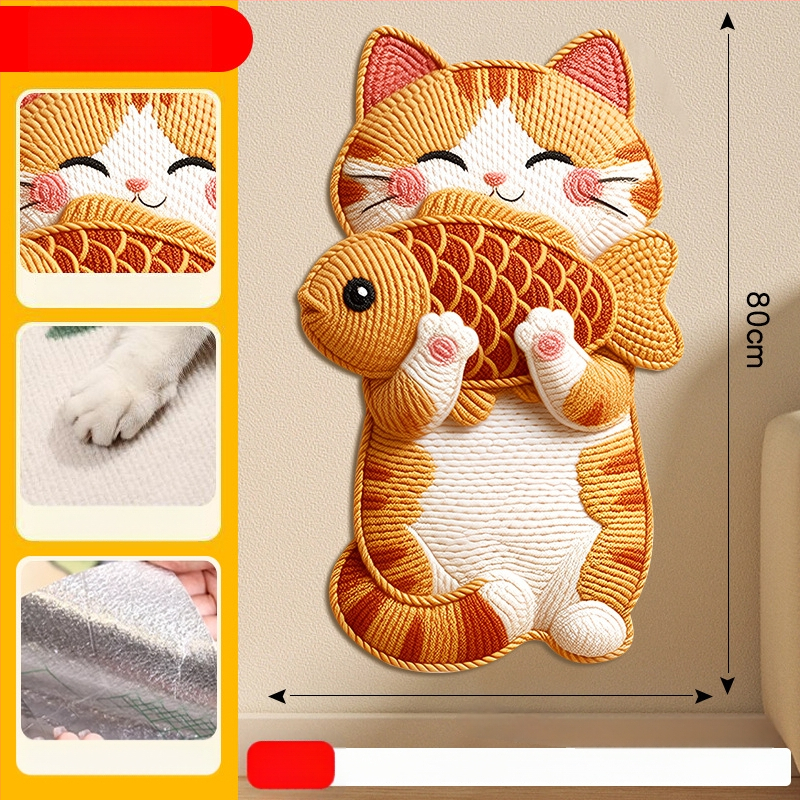 Comfortable карикатурна котешка катерушка за диван, филцова защитна повърхност, износоустойчива и многофункционална, стенна стикер-дъска, комплект 100 броя