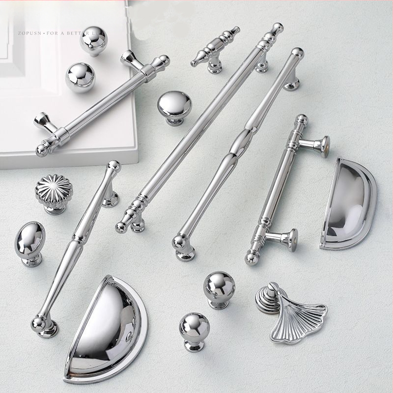 Λαβή πόρτας ντουλάπας — σφαιρική, κράμα ψευδάργύρου, ιταλικό μινιμαλιστικό στυλ, επιφανειακή τοποθέτηση, μοντέλο με μία οπή