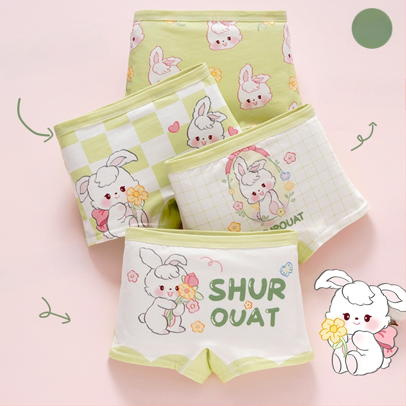 Chiloți pentru fetițe din bumbac, antibacteriali, 95% bumbac, Clasă A de siguranță, model K-29