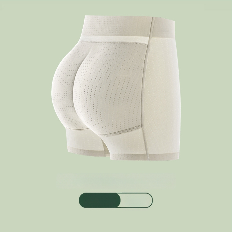 Boxeri damă cu inserții încorporate pentru fese, talie medie, respirabili, nylon 80-90% cu căptușeală din bumbac