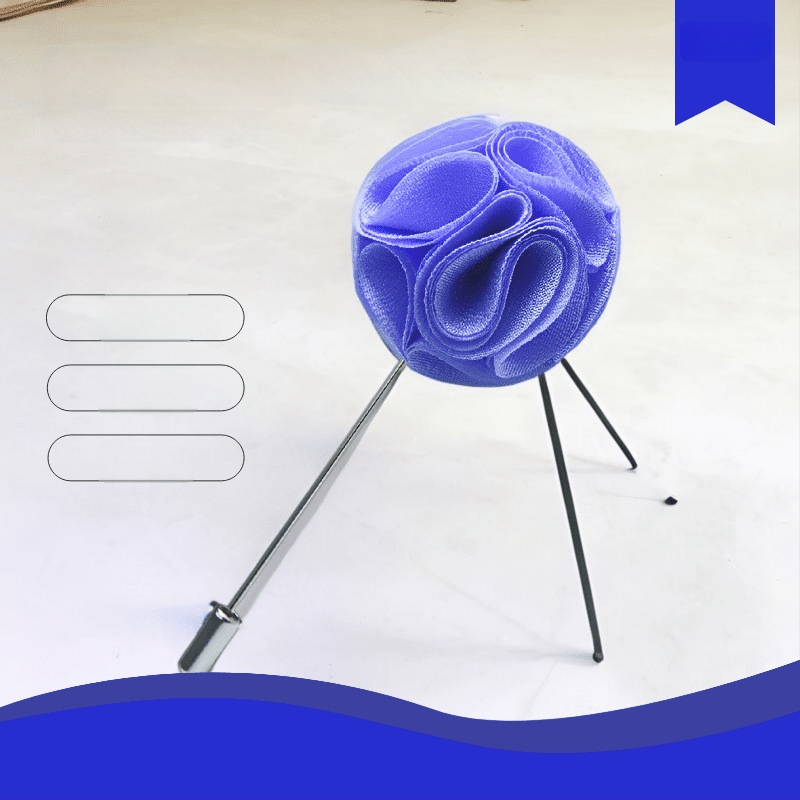 Брошка — цвете от плат, ръчна изработка, унисекс, оригинален дизайн, марка YINMENG