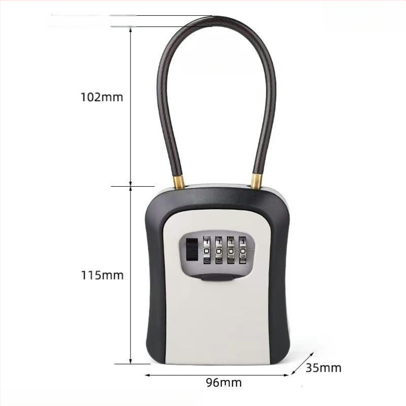 Jelszavas kulcstartó, falra szerelhető, modell KX803, ABS műanyag, záró rúd vastagsága 8 mm