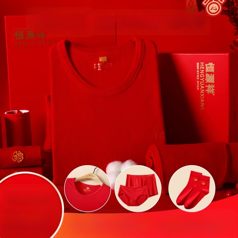 Set termic pentru bărbați din bumbac 100%, antibacterian, trei straturi, grosime extra 501–600 g/m², top cu mânecă lungă și guler simplu, pantaloni incluși