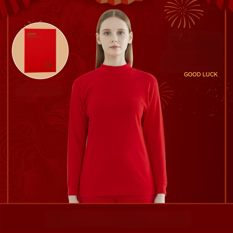 Set termic pentru bărbați din bumbac 100%, antibacterian, trei straturi, grosime extra 501–600 g/m², top cu mânecă lungă și guler simplu, pantaloni incluși