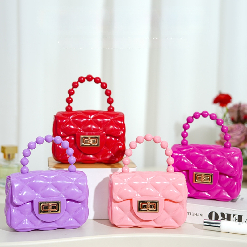 DIY patchwork πορτοφόλι κερμάτων με αλυσίδα crossbody, από PVC υλικό με επένδυση PVC, για γυναίκες και κορίτσια