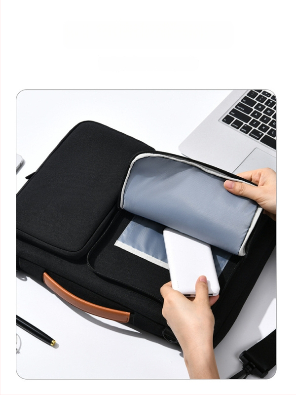 Funda laptop cu stil de afaceri, material Oxford, căptușeală din pânză, impermeabilă, rezistentă la uzură și la șocuri