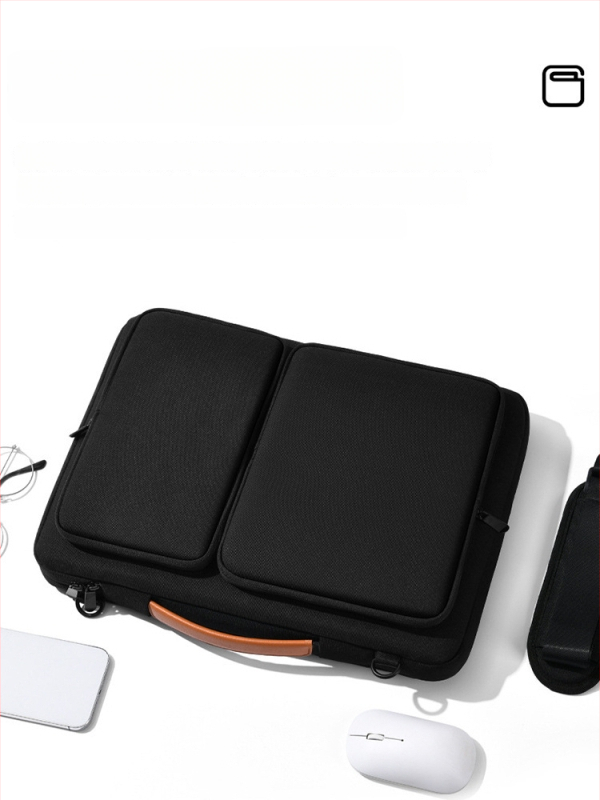 Funda laptop cu stil de afaceri, material Oxford, căptușeală din pânză, impermeabilă, rezistentă la uzură și la șocuri