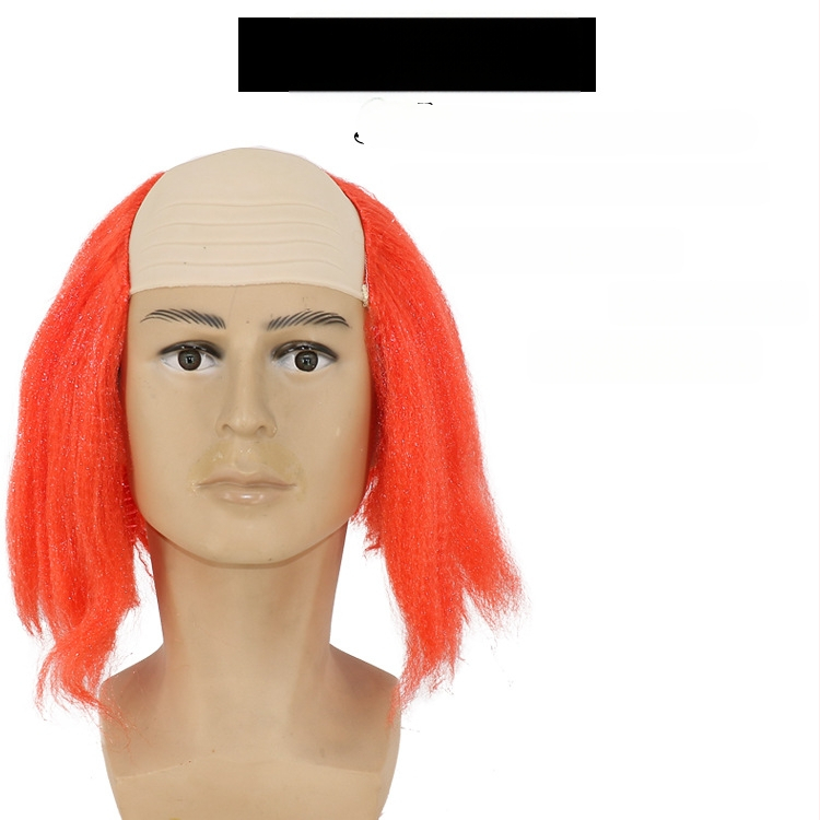 COS paróka kopasz kinézettel, modell 3737, mókás stílus, közepes hosszúságú haj, anyaga: K silk / P silk, alkalmas minden arcvonásra