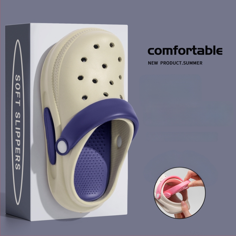 Pantofi de plajă pentru copii cu partea superioară EVA, unisex, pentru 4–9 ani, stil Cartoon Paradise, lansare primăvara 2025