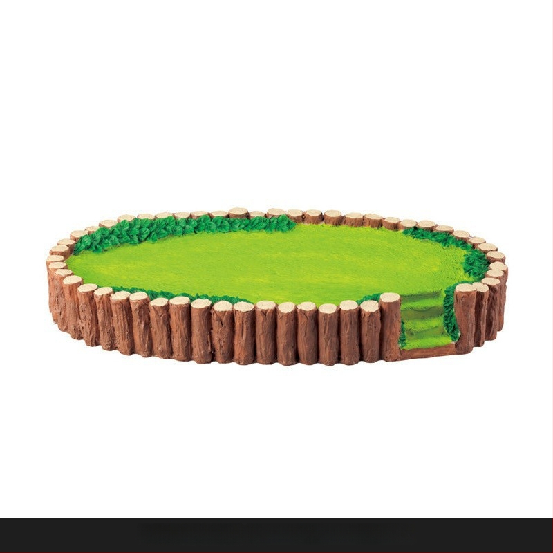 Ornament oval pentru scenă de parc din rășină — Brahma, decor din rășină, stil pastoral, ambalaj carton