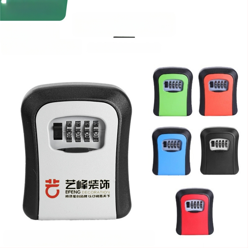 Falra szerelt jelszavas kulcstartó doboz — ABS alumínium ötvözet, KC-108, zárókar vastagsága 95 mm, rudak közötti távolság 95 mm