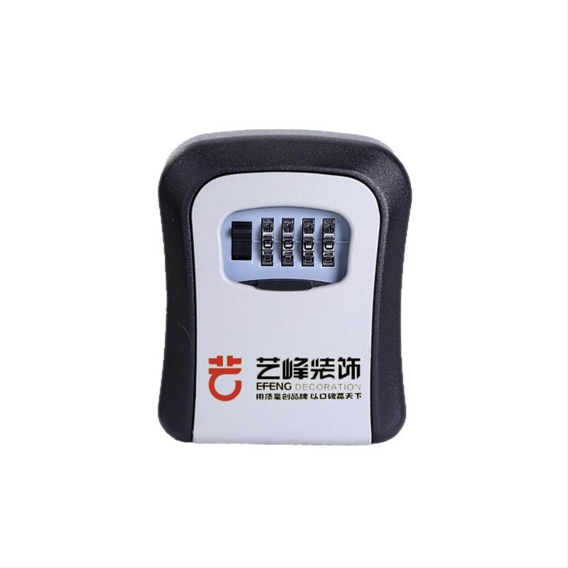 Falra szerelt jelszavas kulcstartó doboz — ABS alumínium ötvözet, KC-108, zárókar vastagsága 95 mm, rudak közötti távolság 95 mm