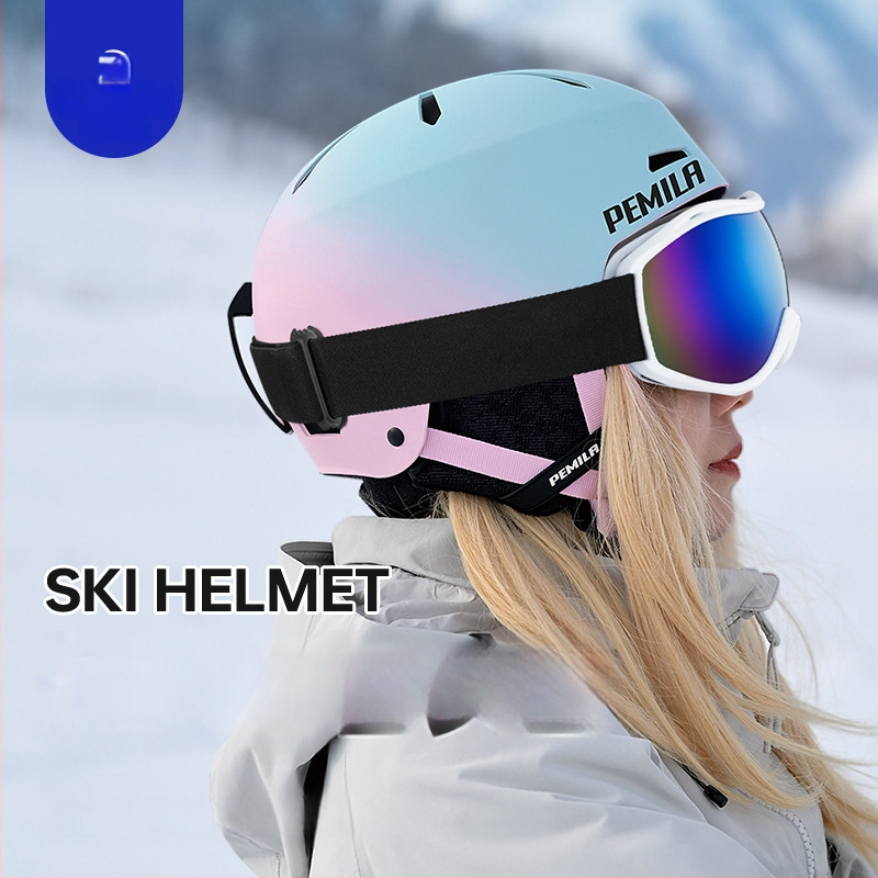 Felnőtt uniszex sí sisak, ABS+EPS héj, kerékpáros sisak