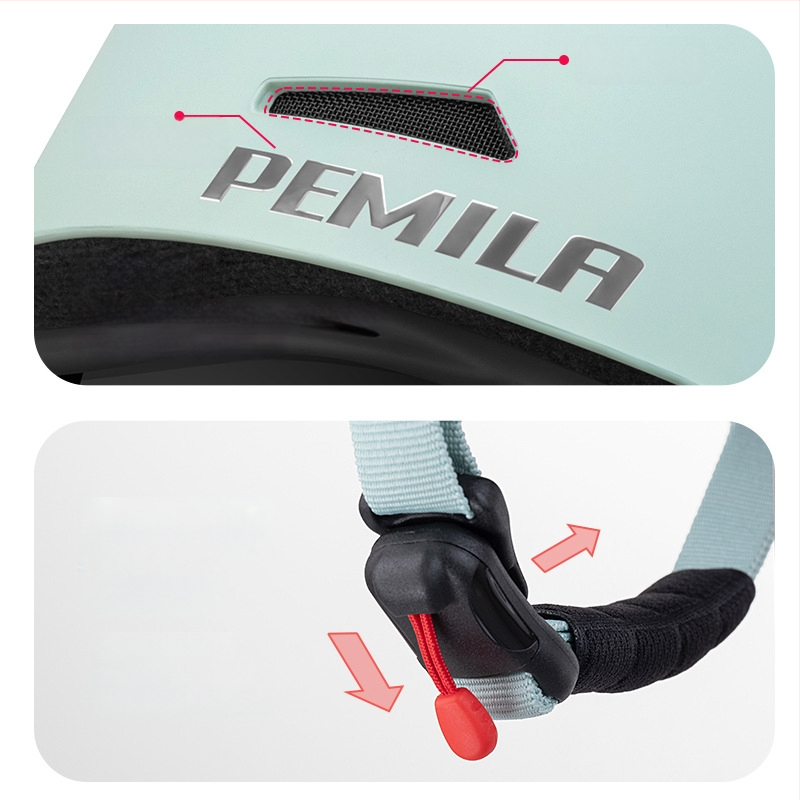 Felnőtt uniszex sí sisak, ABS+EPS héj, kerékpáros sisak