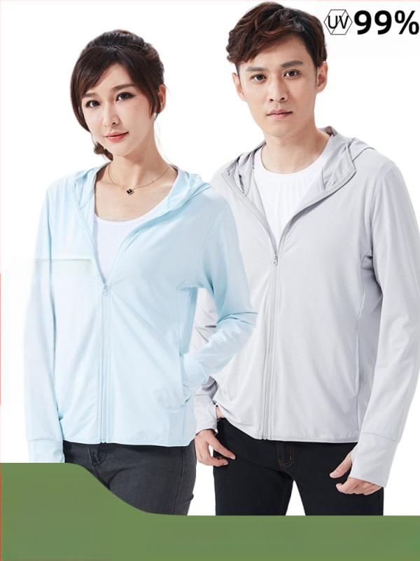 Unisex outdoor vetrovka s UPF50+ UV ochranou, priedušná, rýchloschnúca polyesterová látka, kapucňa