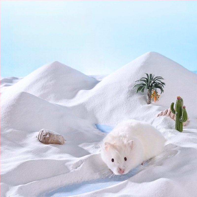 Yue Xiaomeng Дву-в-едно пясък за къпане за малки домашни любимци с премахване на миризми