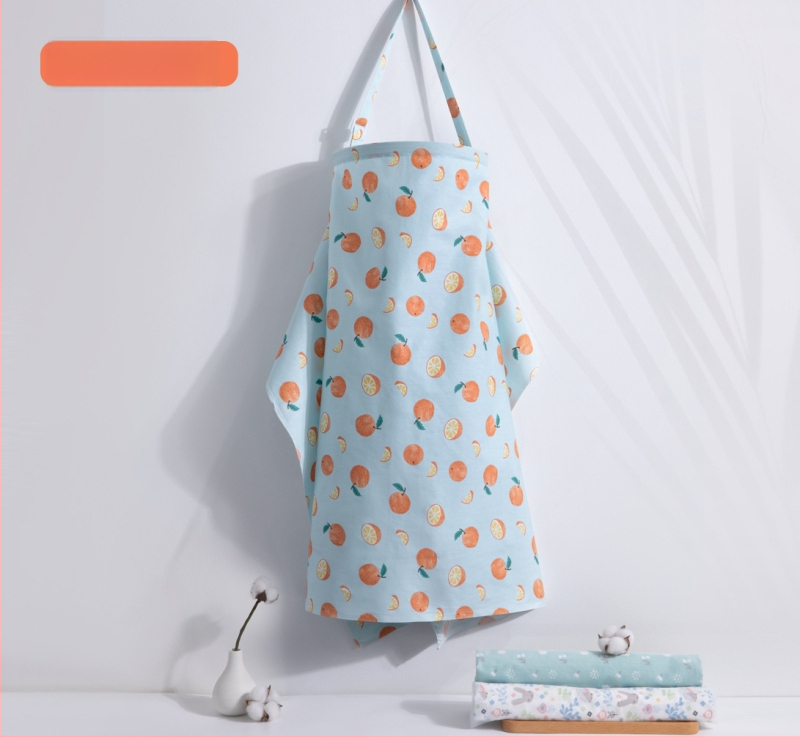 Acoperământ pentru alăptat din 95% bumbac, cu model Cartoon, mâneci scurte