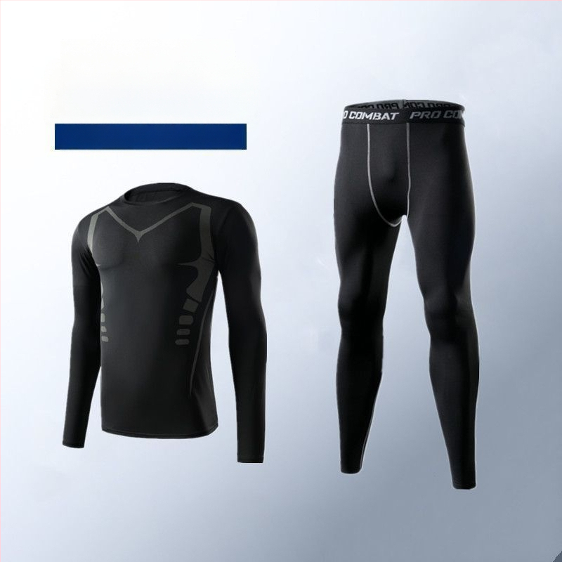 Ανδρικό σετ βάσης για τρέξιμο που στεγνώνει γρήγορα — κολάν υψηλής ελαστικότητας με απορρόφηση ιδρώτα, ύφασμα πολυεστέρα/βινυλόνη 91–95%