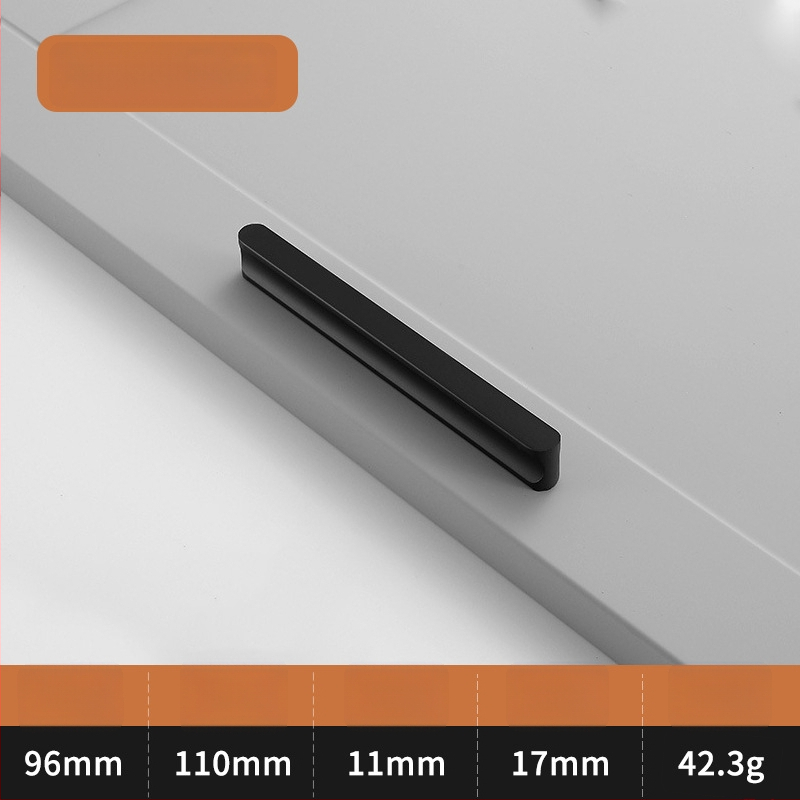 Λαβή πόρτας ντουλάπας σε σχήμα Ι, με επεκτεινόμενο κυκλικό άκρο, αντι-σύγκρουση, μοντέρνος ελαφρύς πολυτελής σχεδιασμός, κράμα αλουμινίου, χύτευση υπό πίεση, μοντέλο 776