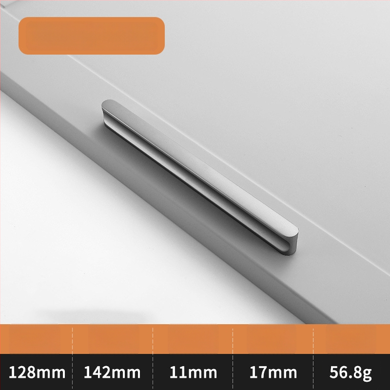 Λαβή πόρτας ντουλάπας σε σχήμα Ι, με επεκτεινόμενο κυκλικό άκρο, αντι-σύγκρουση, μοντέρνος ελαφρύς πολυτελής σχεδιασμός, κράμα αλουμινίου, χύτευση υπό πίεση, μοντέλο 776