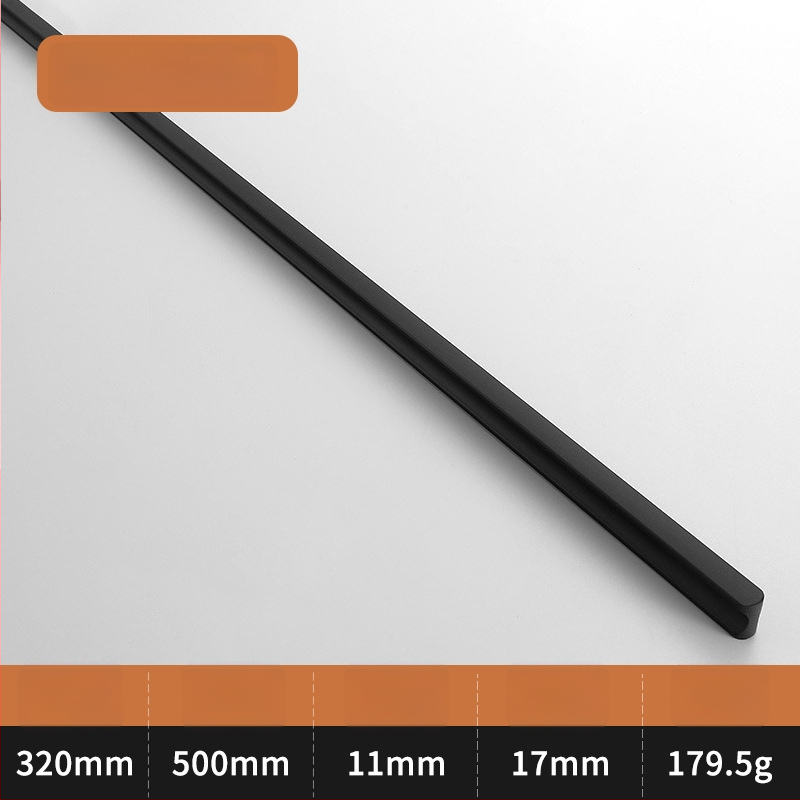 Λαβή πόρτας ντουλάπας σε σχήμα Ι, με επεκτεινόμενο κυκλικό άκρο, αντι-σύγκρουση, μοντέρνος ελαφρύς πολυτελής σχεδιασμός, κράμα αλουμινίου, χύτευση υπό πίεση, μοντέλο 776