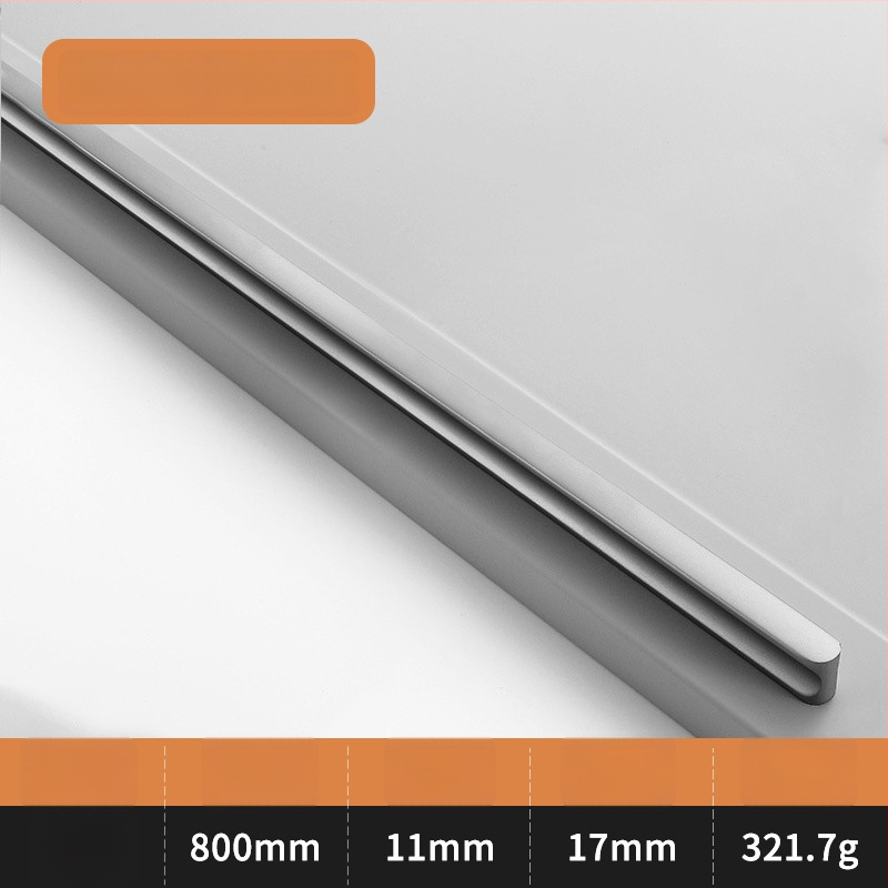 Λαβή πόρτας ντουλάπας σε σχήμα Ι, με επεκτεινόμενο κυκλικό άκρο, αντι-σύγκρουση, μοντέρνος ελαφρύς πολυτελής σχεδιασμός, κράμα αλουμινίου, χύτευση υπό πίεση, μοντέλο 776