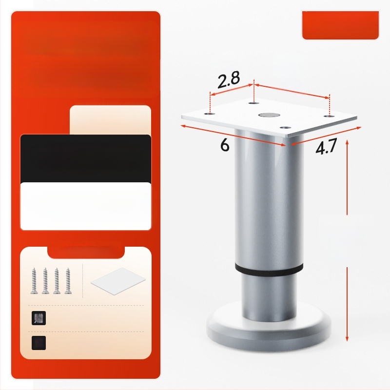 Cosma állítható teleszkópos bútorlábak | univerzális illeszkedés, hideg hengerelt acél, modern minimalist stílus