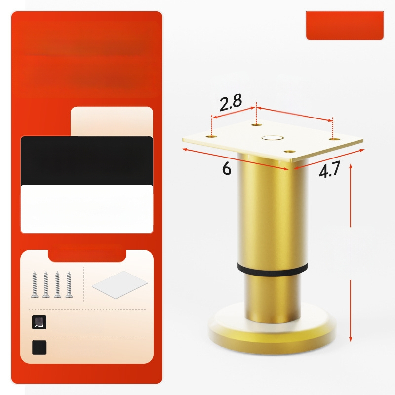 Cosma állítható teleszkópos bútorlábak | univerzális illeszkedés, hideg hengerelt acél, modern minimalist stílus