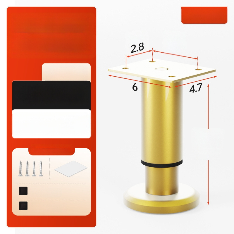 Cosma állítható teleszkópos bútorlábak | univerzális illeszkedés, hideg hengerelt acél, modern minimalist stílus