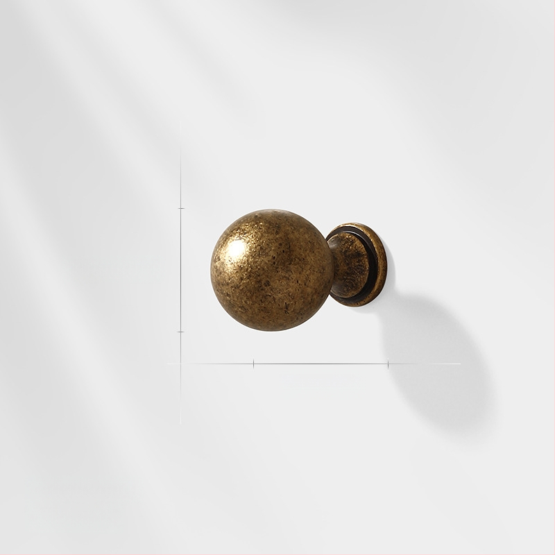 Λαβή πόρτας ντουλάπας από κράμμα ψευδαργύρου, βορειοευρωπαϊκό στυλ, γυαλισμένη και ηλεκτροπλατιωμένη