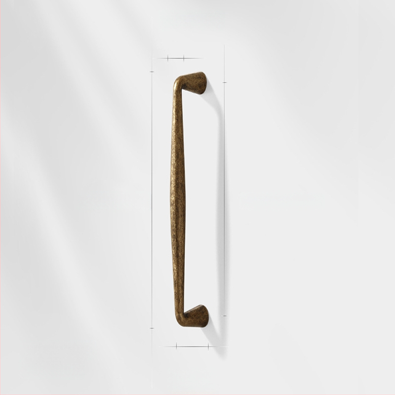 Λαβή πόρτας ντουλάπας από κράμμα ψευδαργύρου, βορειοευρωπαϊκό στυλ, γυαλισμένη και ηλεκτροπλατιωμένη