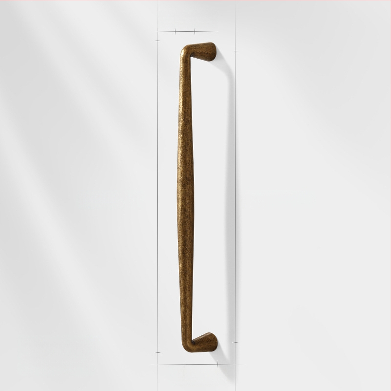 Λαβή πόρτας ντουλάπας από κράμμα ψευδαργύρου, βορειοευρωπαϊκό στυλ, γυαλισμένη και ηλεκτροπλατιωμένη