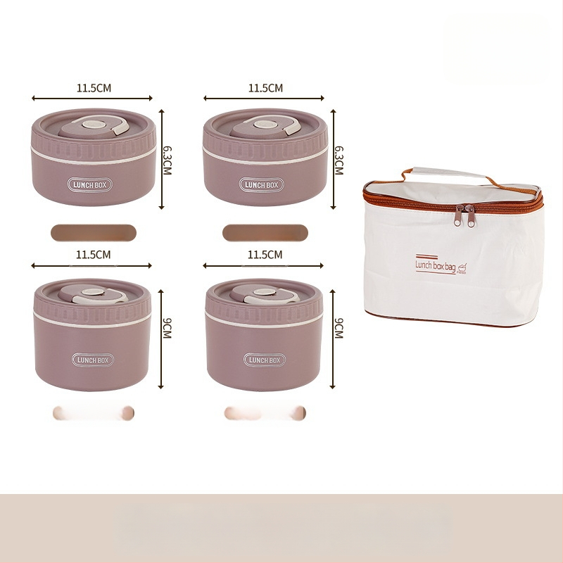 304 rozsdamentes acél ebédes doboz, termoszigetelt, szivárgásmentes, hordozható, többszintes kialakítás akár négy rétegig, mikrohullámú sütőbe tehető