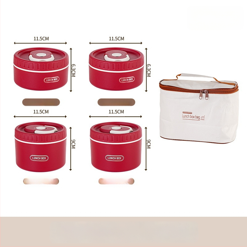 304 rozsdamentes acél ebédes doboz, termoszigetelt, szivárgásmentes, hordozható, többszintes kialakítás akár négy rétegig, mikrohullámú sütőbe tehető