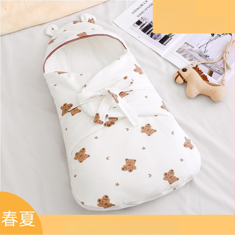 Νεογέννητος υπνόσακος-σβούλ από 100% βαμβάκι, γέμισμα βαμβάκι, κατάλληλος για Άνοιξη, Καλοκαίρι, Φθινόπωρο και Χειμώνα