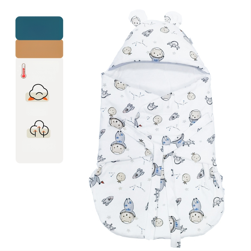Νεογέννητος υπνόσακος-σβούλ από 100% βαμβάκι, γέμισμα βαμβάκι, κατάλληλος για Άνοιξη, Καλοκαίρι, Φθινόπωρο και Χειμώνα