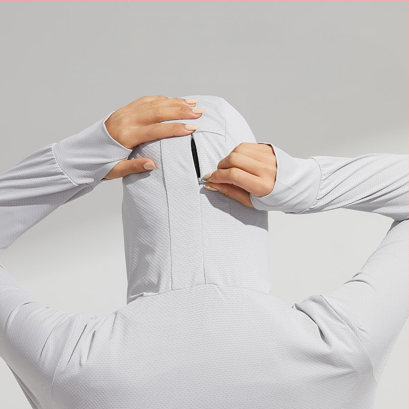 Unisex letná kapucňová vetrovka s UPF50+ UV ochranou, ultra ľahká, priedušná a rýchloschnúca