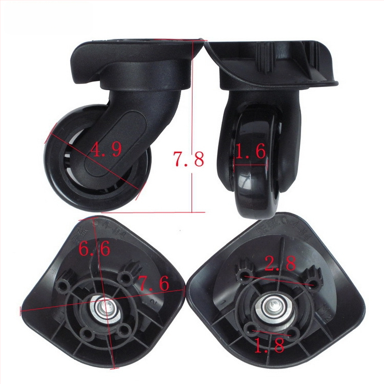 Аксесоари за колелата на багаж ABS материал, модел A20-A90, универсални колелни части, пускане през есента на 2023