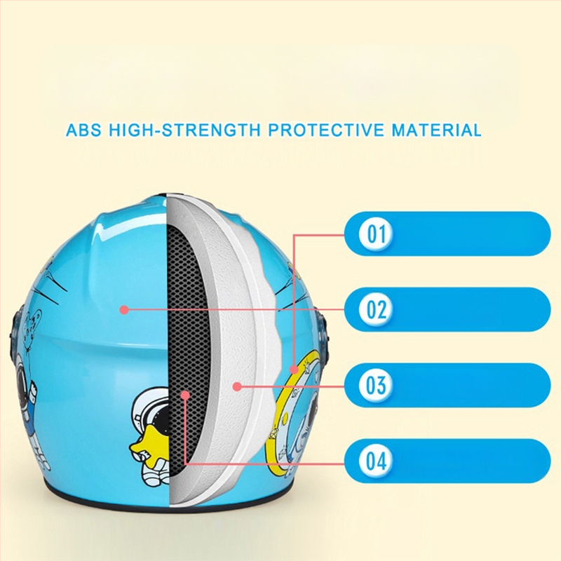 Παιδικό κράνος για ηλεκτρικά ποδήλατα, unisex, τύπος μισού κράνους, για όλες τις εποχές, ABS υλικό