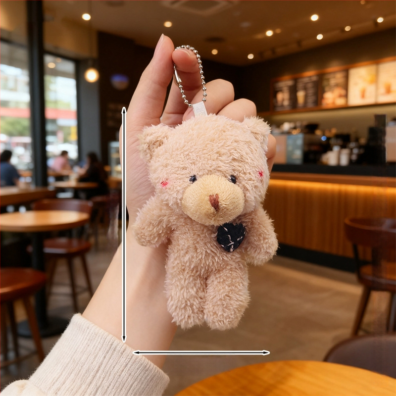 Λούτρινο αρκουδάκι με μπρελόκ – κρυσταλλικά απαλό γούνι, γέμισμα PP βαμβάκι, εξατομίκευση δειγμάτων, κατάλληλο από 14 ετών