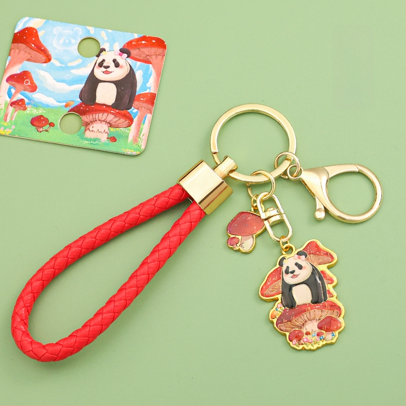 Panda kulcstartó, fém, aranyos stílus (Személyes ajándék; Születésnap, Diplomázás)