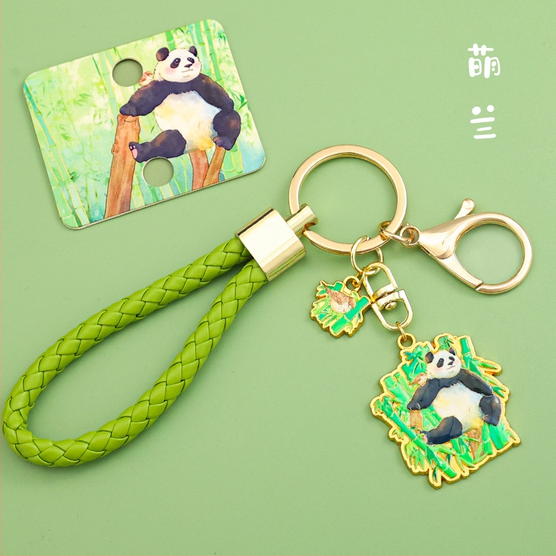 Panda kulcstartó, fém, aranyos stílus (Személyes ajándék; Születésnap, Diplomázás)