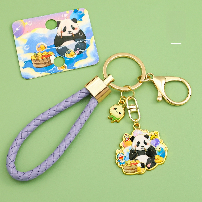 Panda kulcstartó, fém, aranyos stílus (Személyes ajándék; Születésnap, Diplomázás)