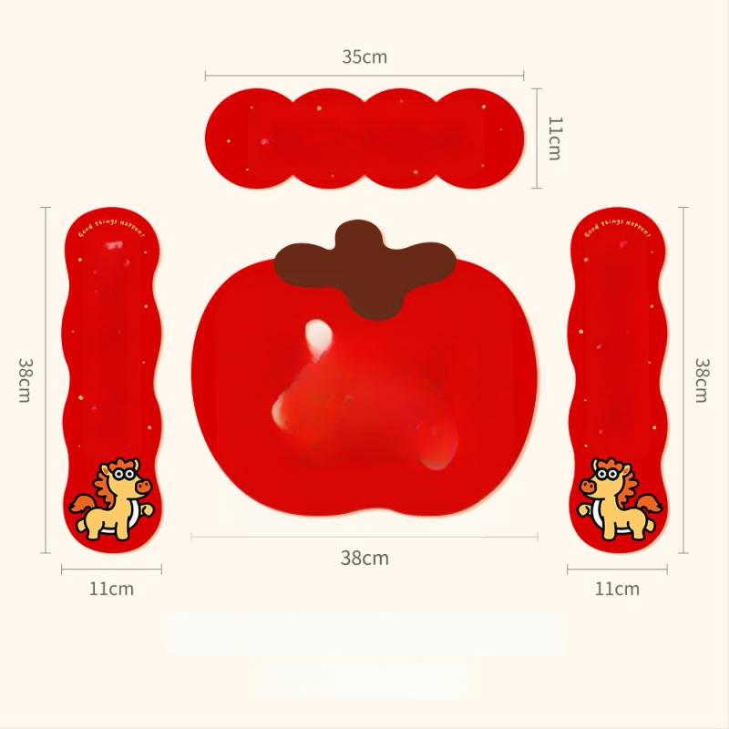 Spring Couplet PVC Ajtó Matrica, Áldásokkal, Nyomtatás, XiGe, Modell JDT-DL