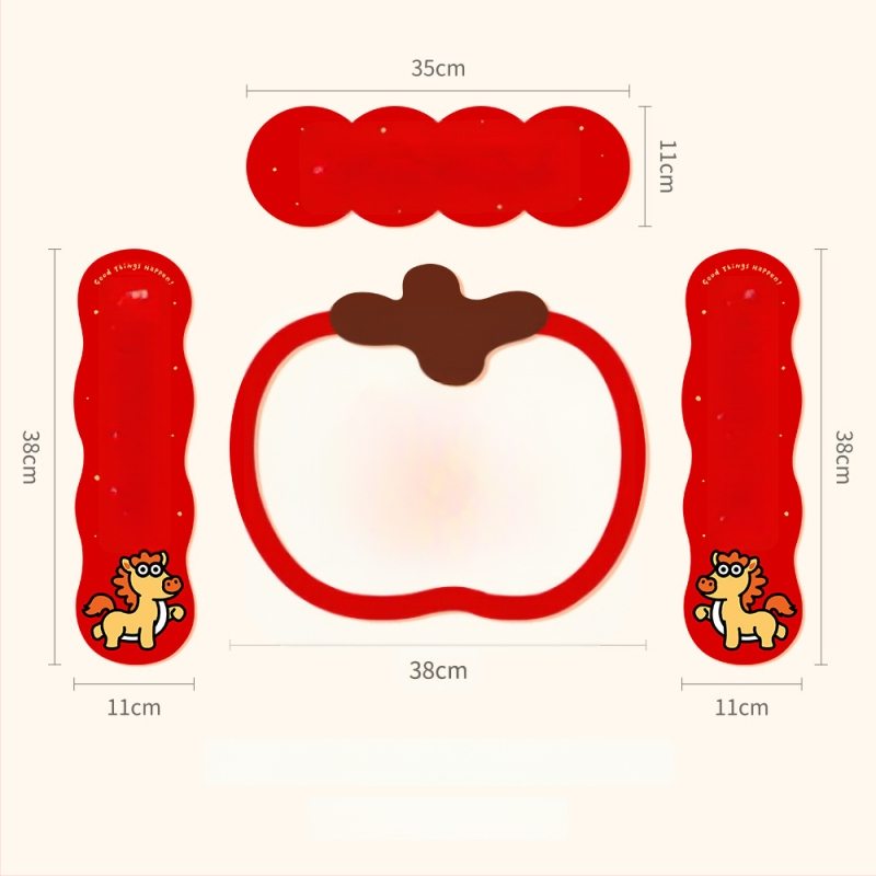 Spring Couplet PVC Ajtó Matrica, Áldásokkal, Nyomtatás, XiGe, Modell JDT-DL